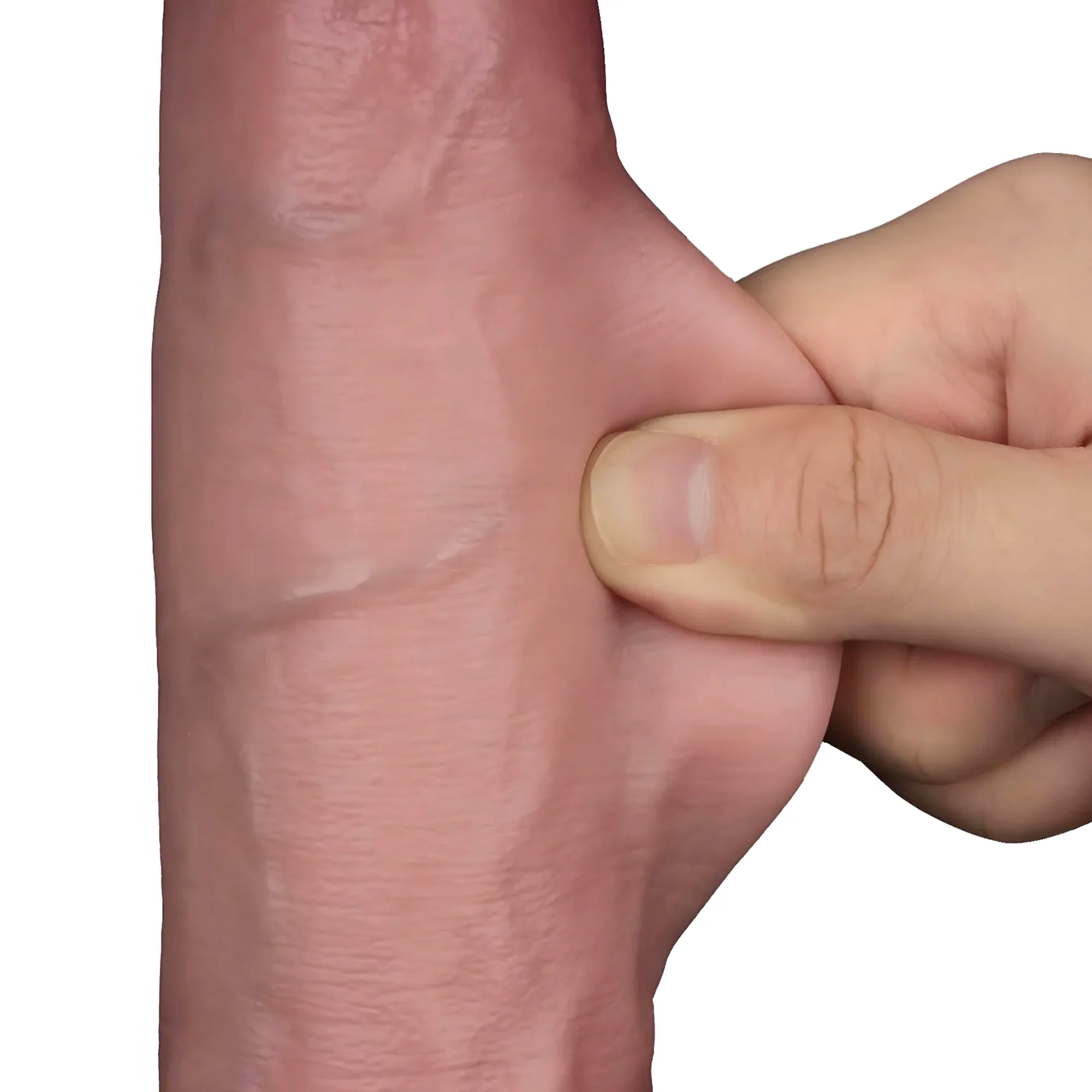 9" Sliding Skin Pro II Dual Layer Silicone Dildo - Feels Better Than The Real Thing! - Image 2