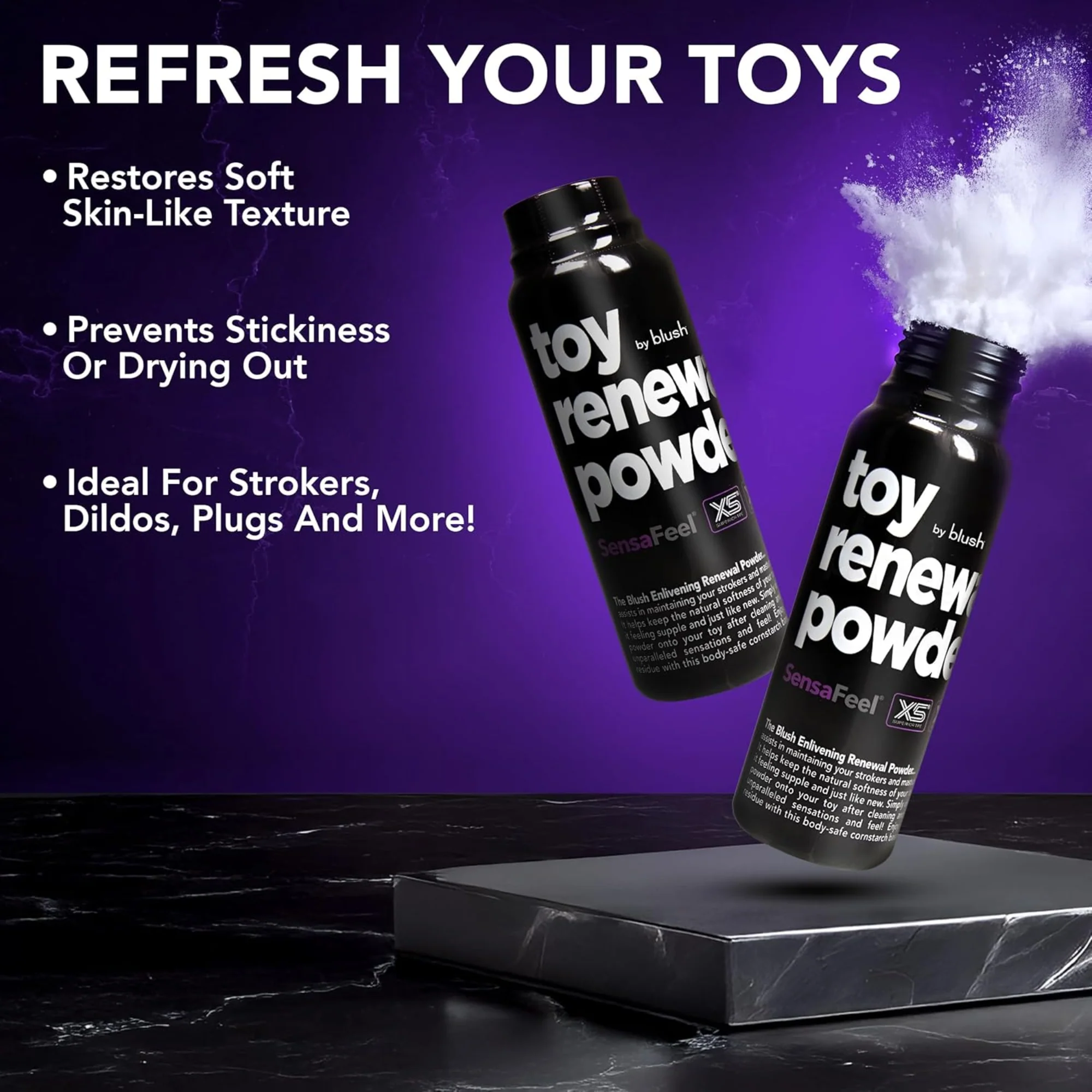 Blush Toy Renewal Powder - Keep Real-Feel Toys in Top Shape! - Image 2