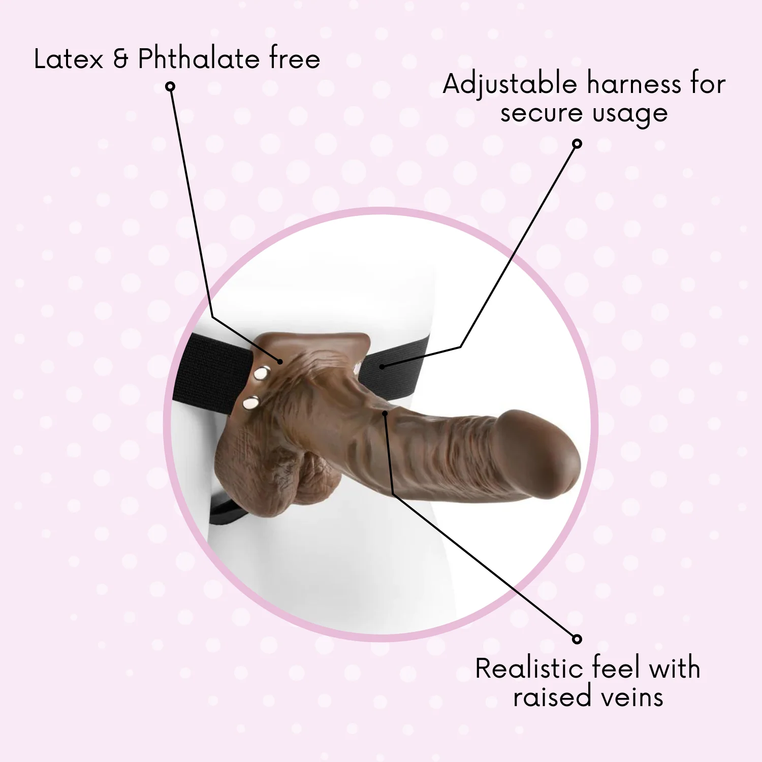 Fetish Fantasy 7" Hollow Strap On - Image 12