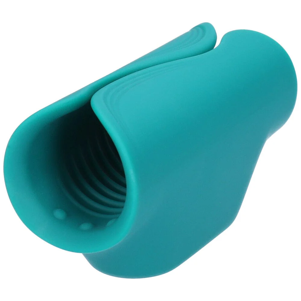 Vibrating Ribbed Silicone Penis Gripper Stroker | Rechargeable HJ & BJ Aide - Image 3