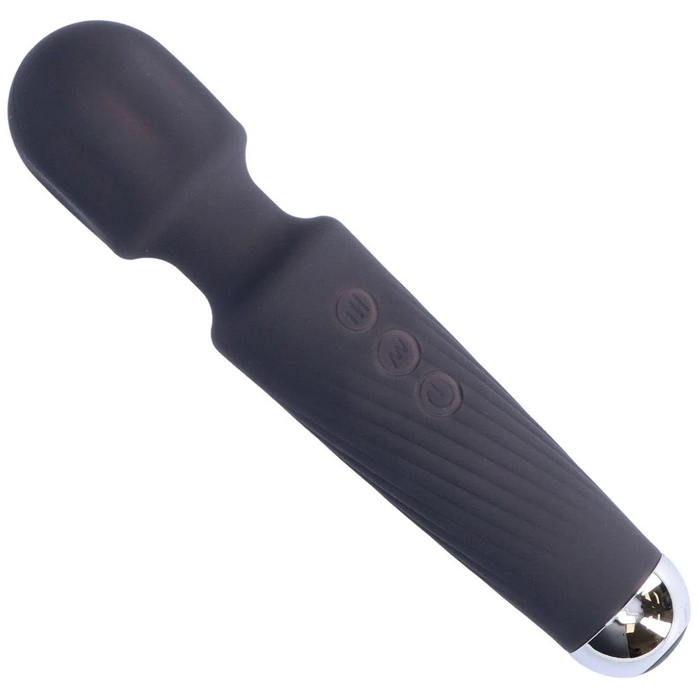 Jolie High-Power Silicone Wand Vibrator in Grey (Intense Vibrations!) - Image 8