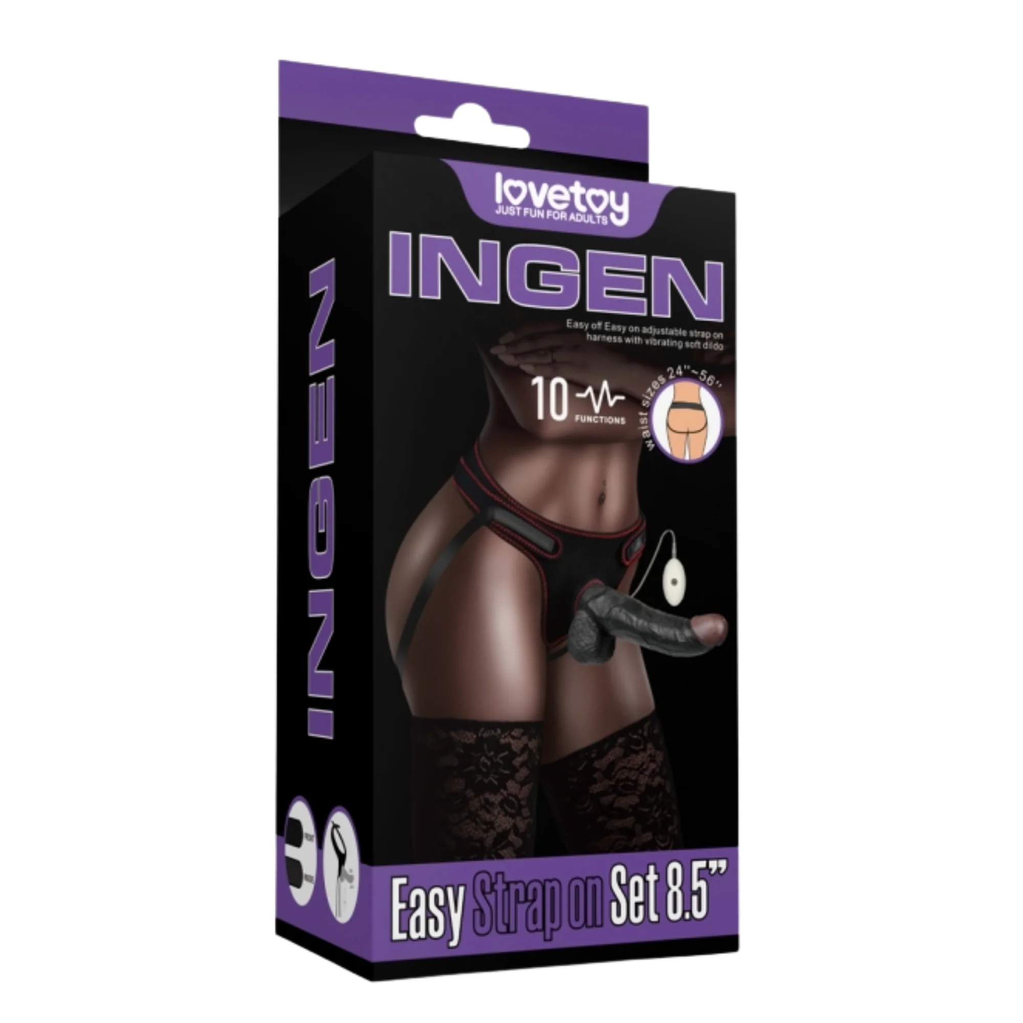 8.5 Inch Easy Strap-on Set - Vibrating Option Available! - Image 22