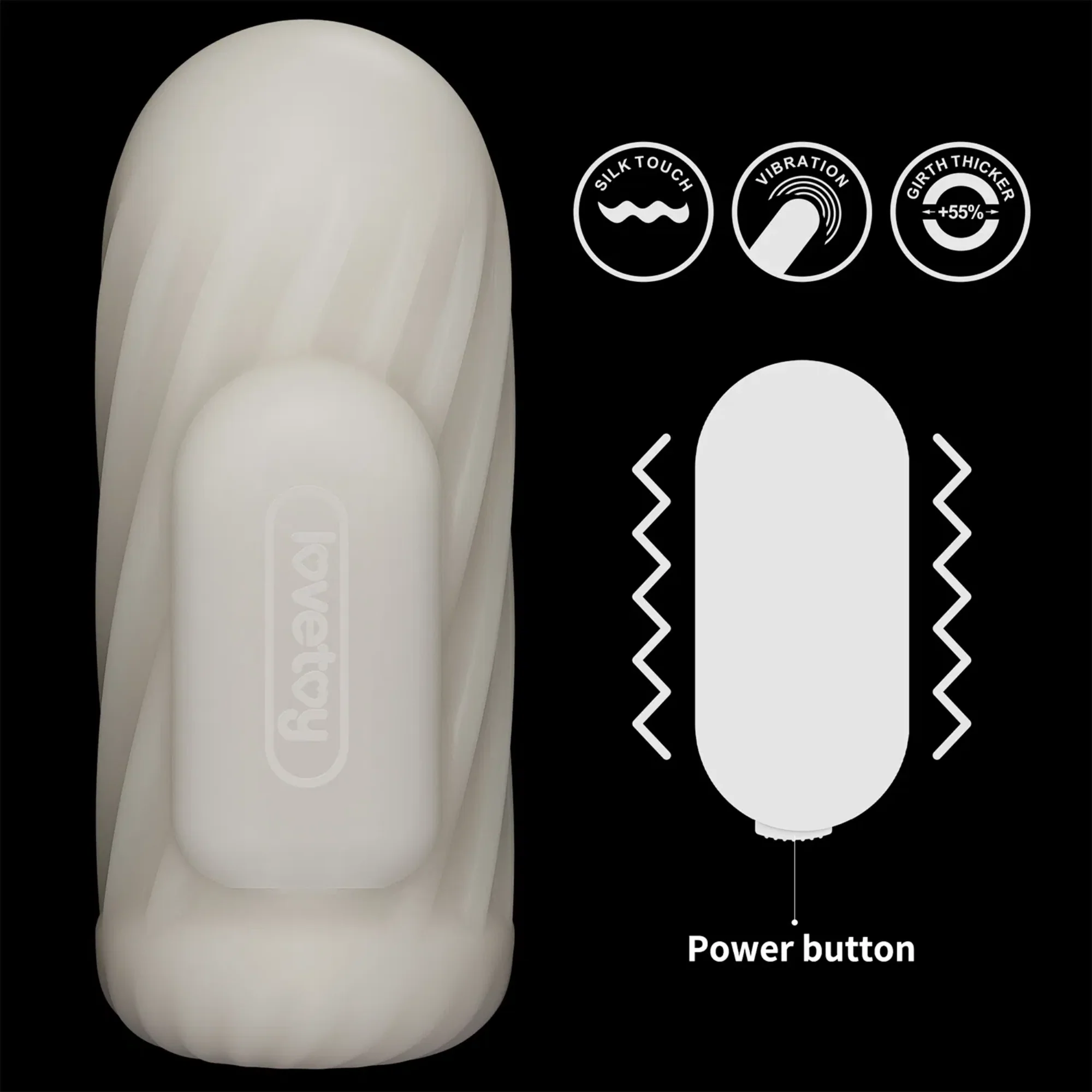 Knights Ring Vibrating Dual Purpose Sleeve-Spiral - Image 8