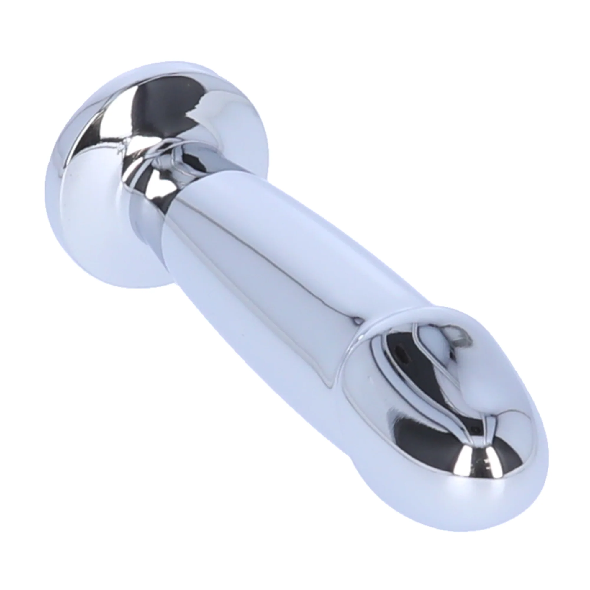 Penis Shape Metal Anal Plug Dildo With Jewel - Image 3