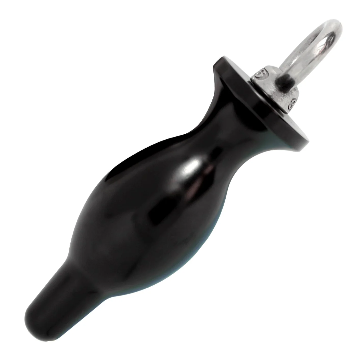 Weighted Metal Bulbed Anal Plug With Pull Ring - You'll feel the quality - Image 3