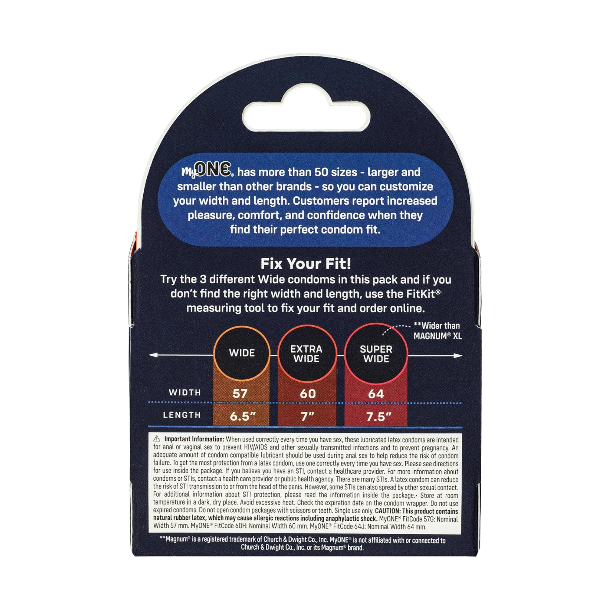 My ONE Large Condoms Sampler 3-Pack - Image 2