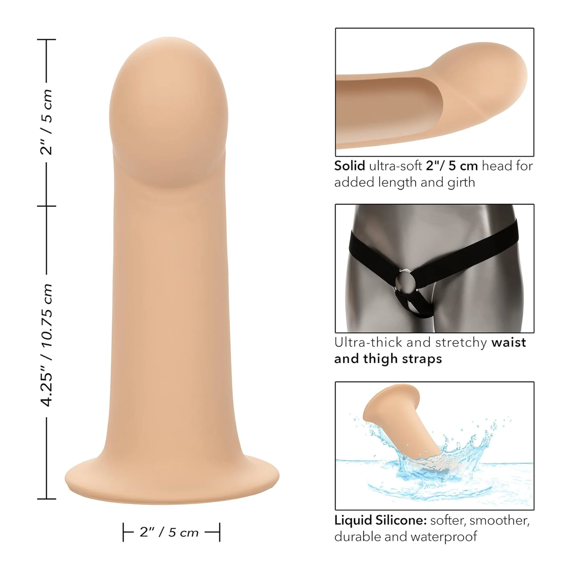 Performance Maxx Smooth Extension with Harness - Manage E.D. with 2 Extra Inches at the Tip! - Image 3