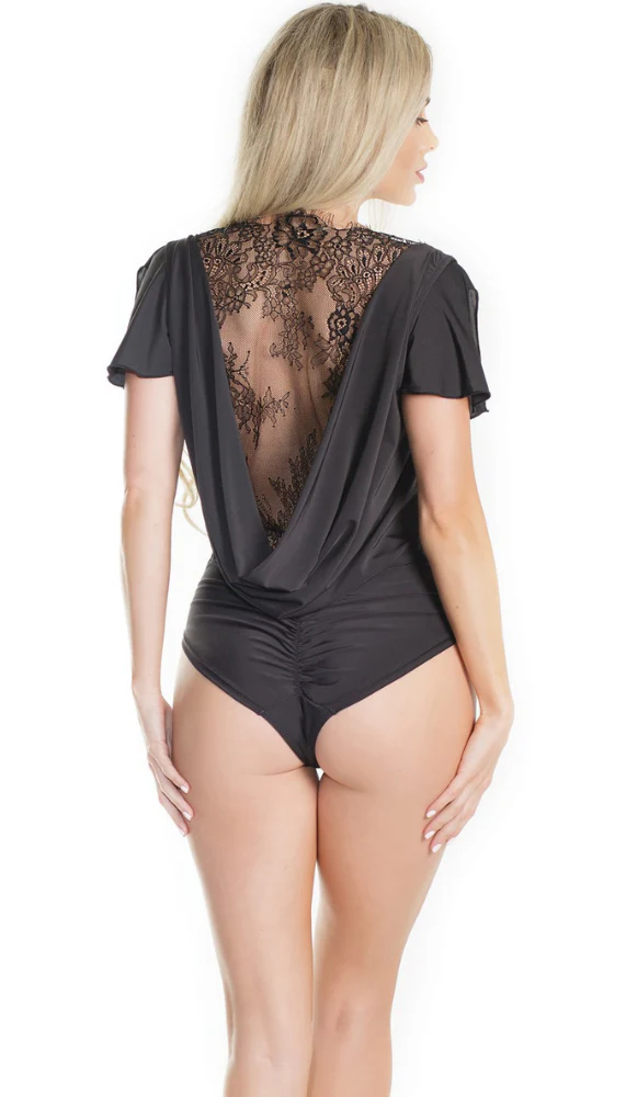 Seductive Cowl Back Teddy - Image 2