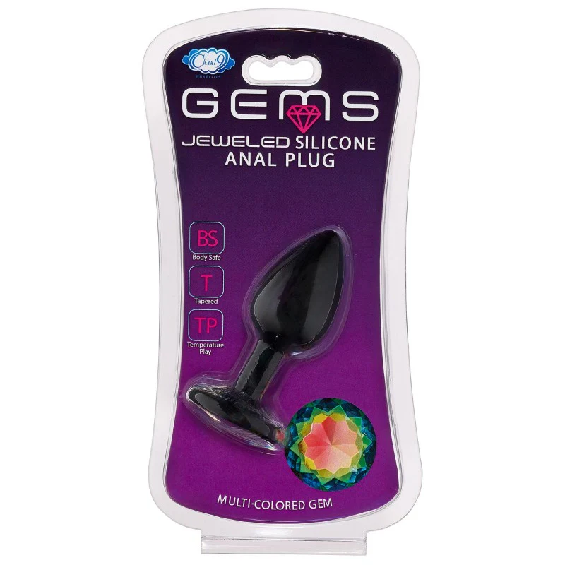Silicone Jeweled Anal Plug - Perfect For Beginners! - Image 3