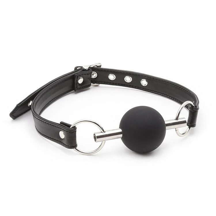 Silicone Ball Gag With Leather Straps - Image 2