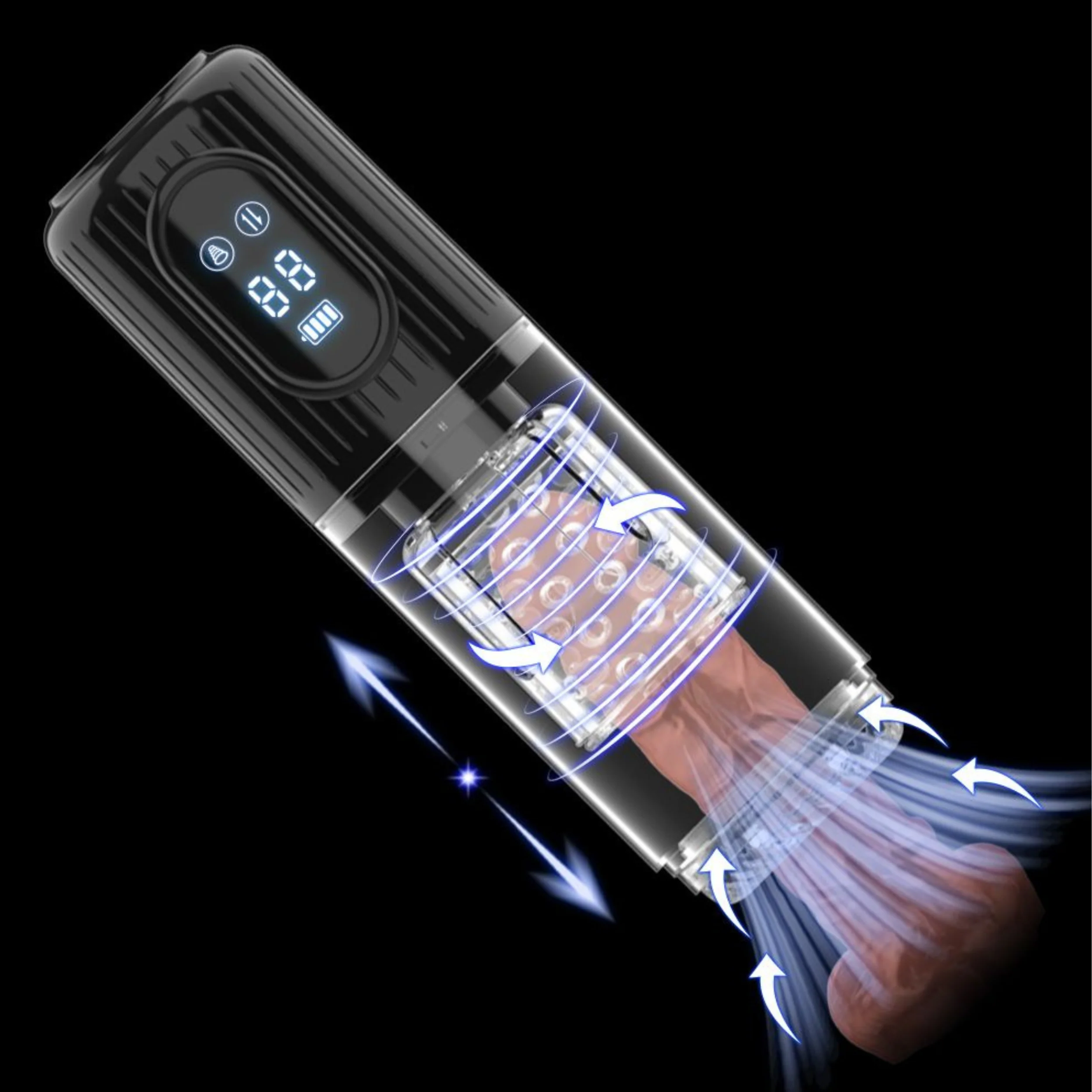 Spinning Suction Stroker - Thrusting & Rotating Male Masturbator - Image 3