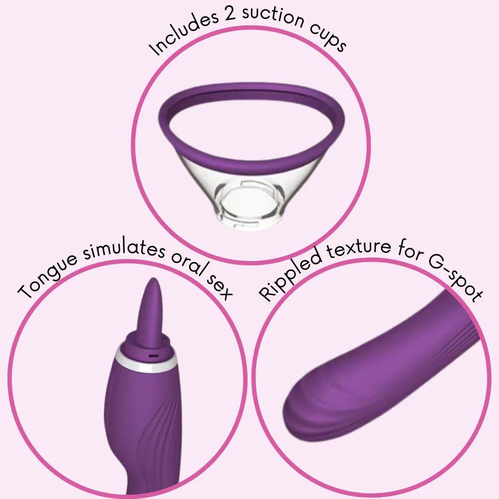 Ultimate Tongue Licker - Powerful Dual-Ended Vibrator & Sucking Tongue! - Image 11