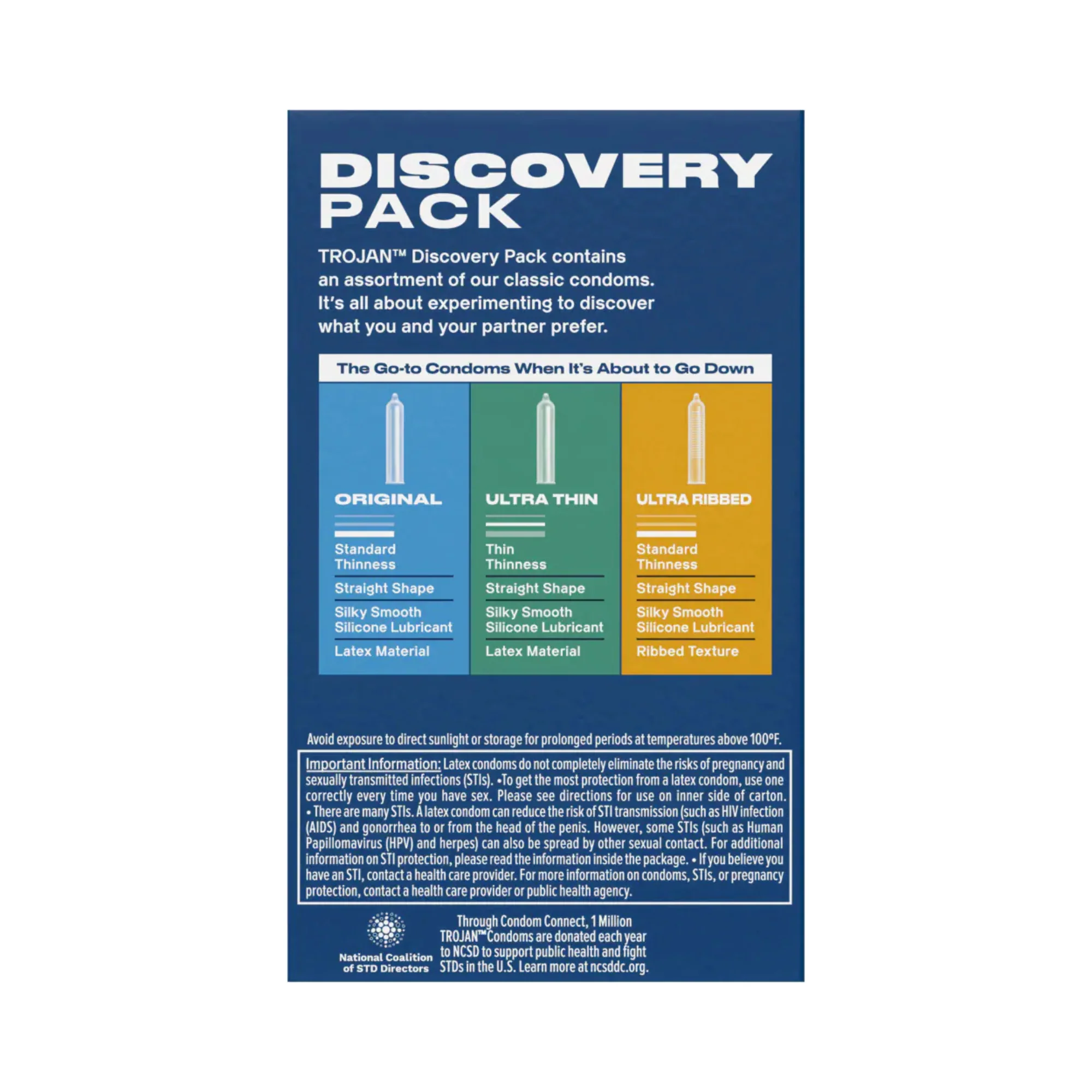 Trojan Assorted Condoms Discovery Pack - Image 2