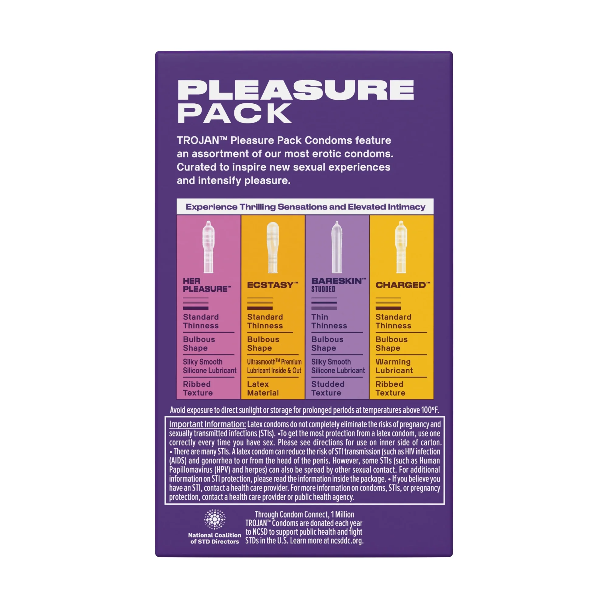 Trojan Pleasure Pack Condoms - 12 Pack - Image 2
