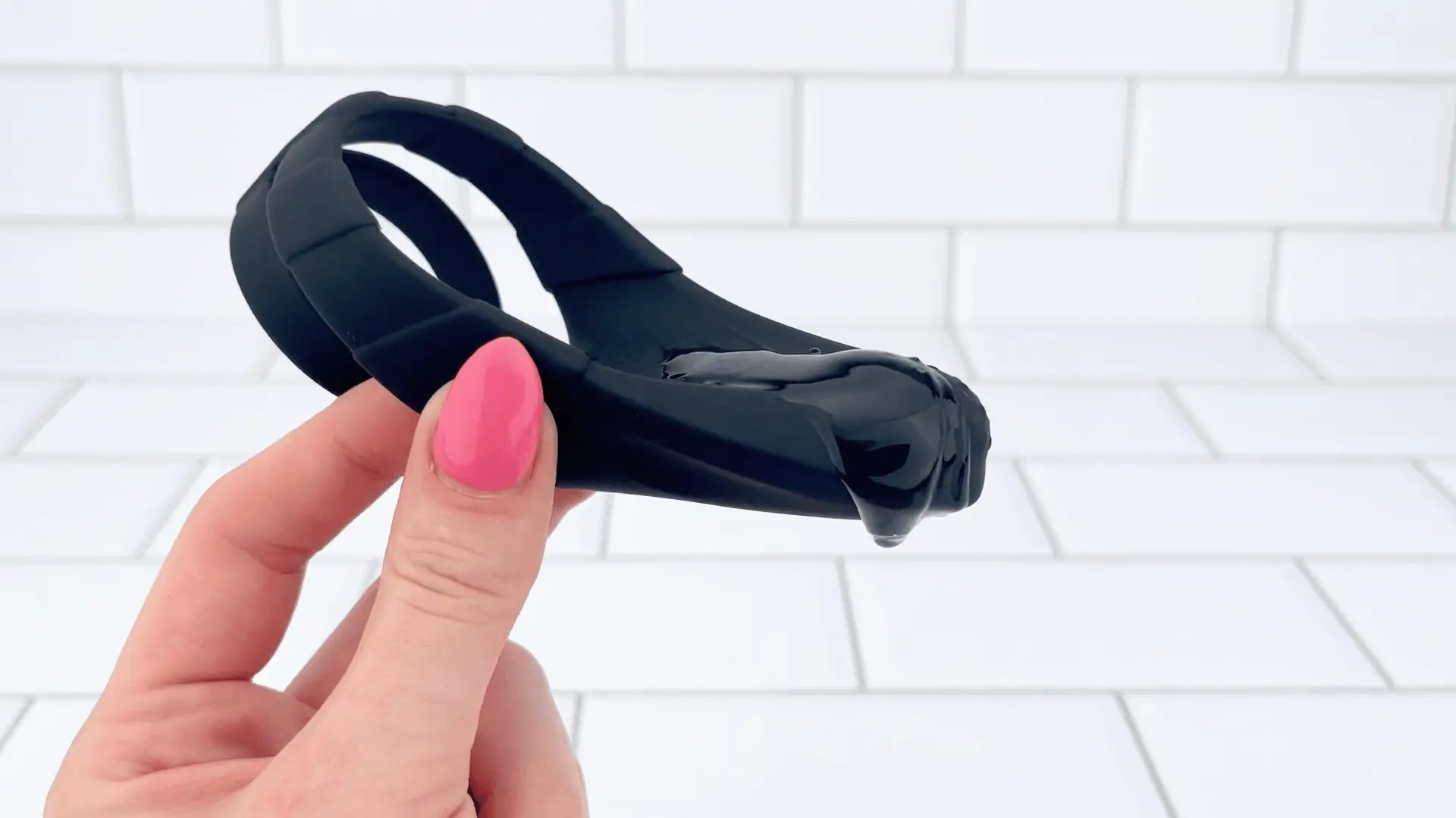 Sperm Locking Dual Cock Ring with Taint Teaser - Image 2