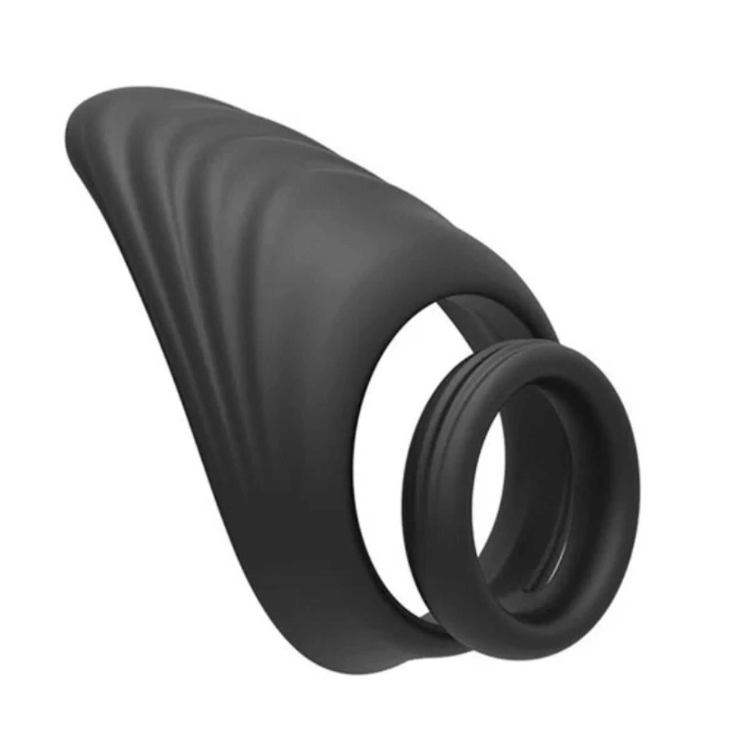 Sperm Locking Dual Cock Ring with Taint Teaser - Image 5