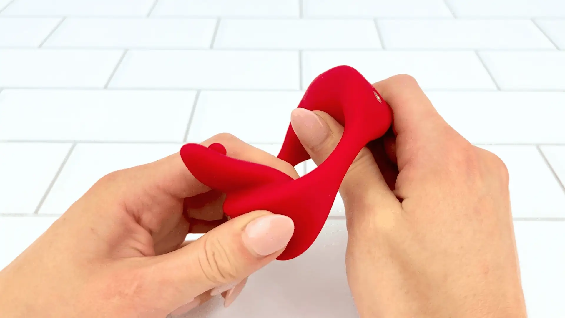 Vibrating Mouth Cock Ring - Soft, Bendable Tongue Licks Your Balls (Or Her Clit!) - Image 6