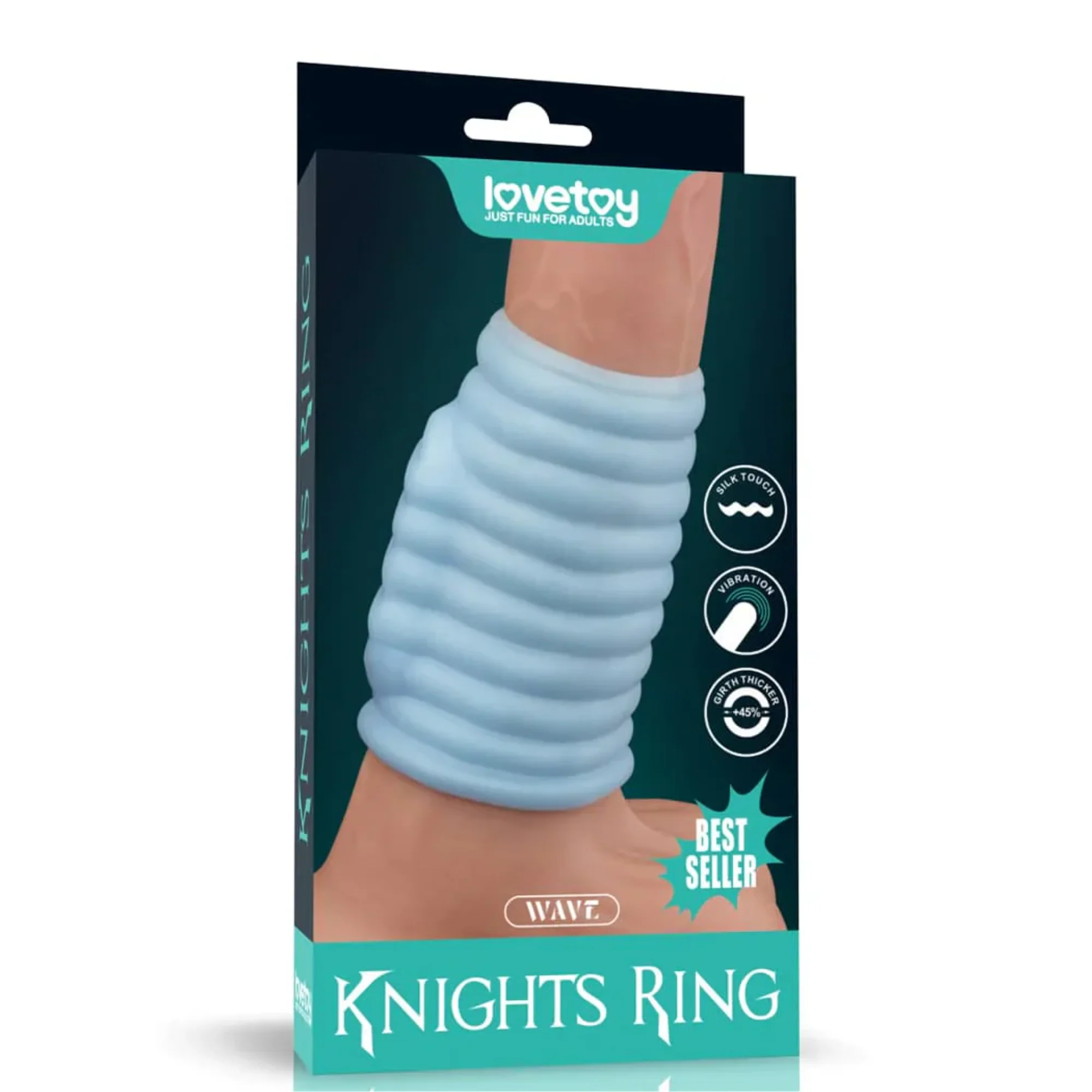 Ribbed Vibrating Wave Knights Ring
