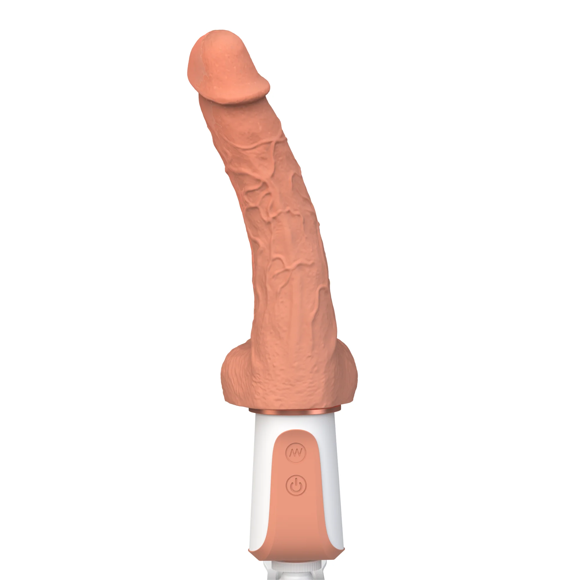 Warming, Thrusting, Vibrating, and Waterproof Dildo - Hands-Free Suction Cup Mount - Includes Remote! - Image 13